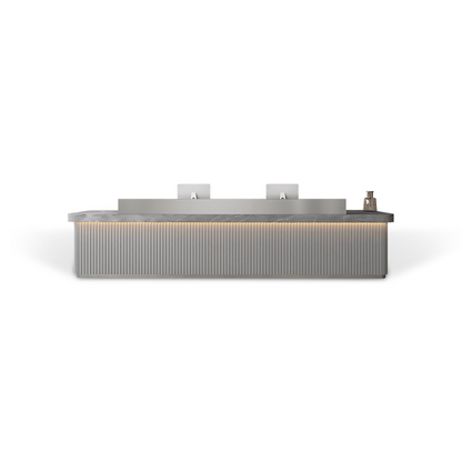 Fully Assembled LED Minimalist Checkout Counter Reception Desk RD-188