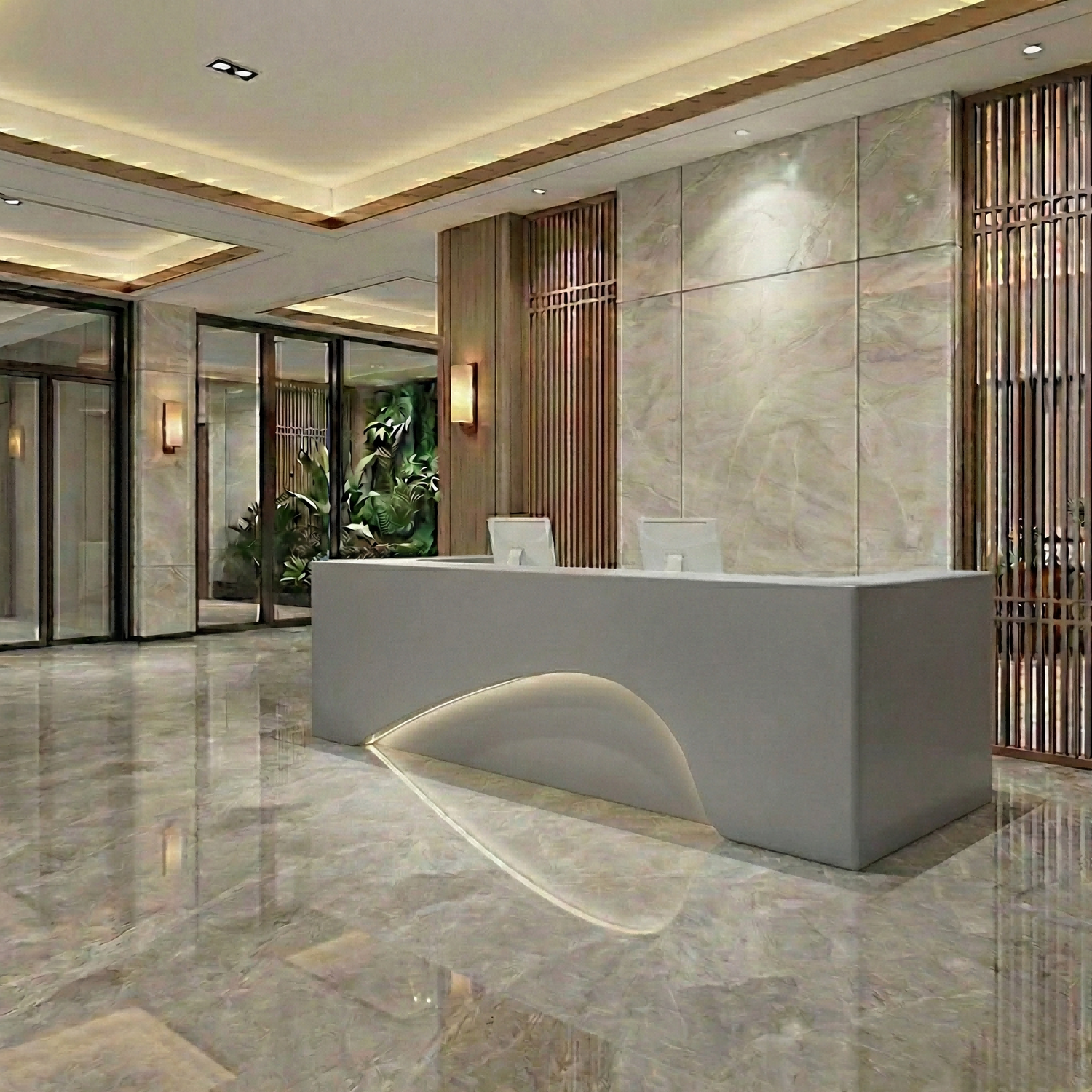 Chic Office Beauty Salon Checkout Counter Reception Desk RD-205