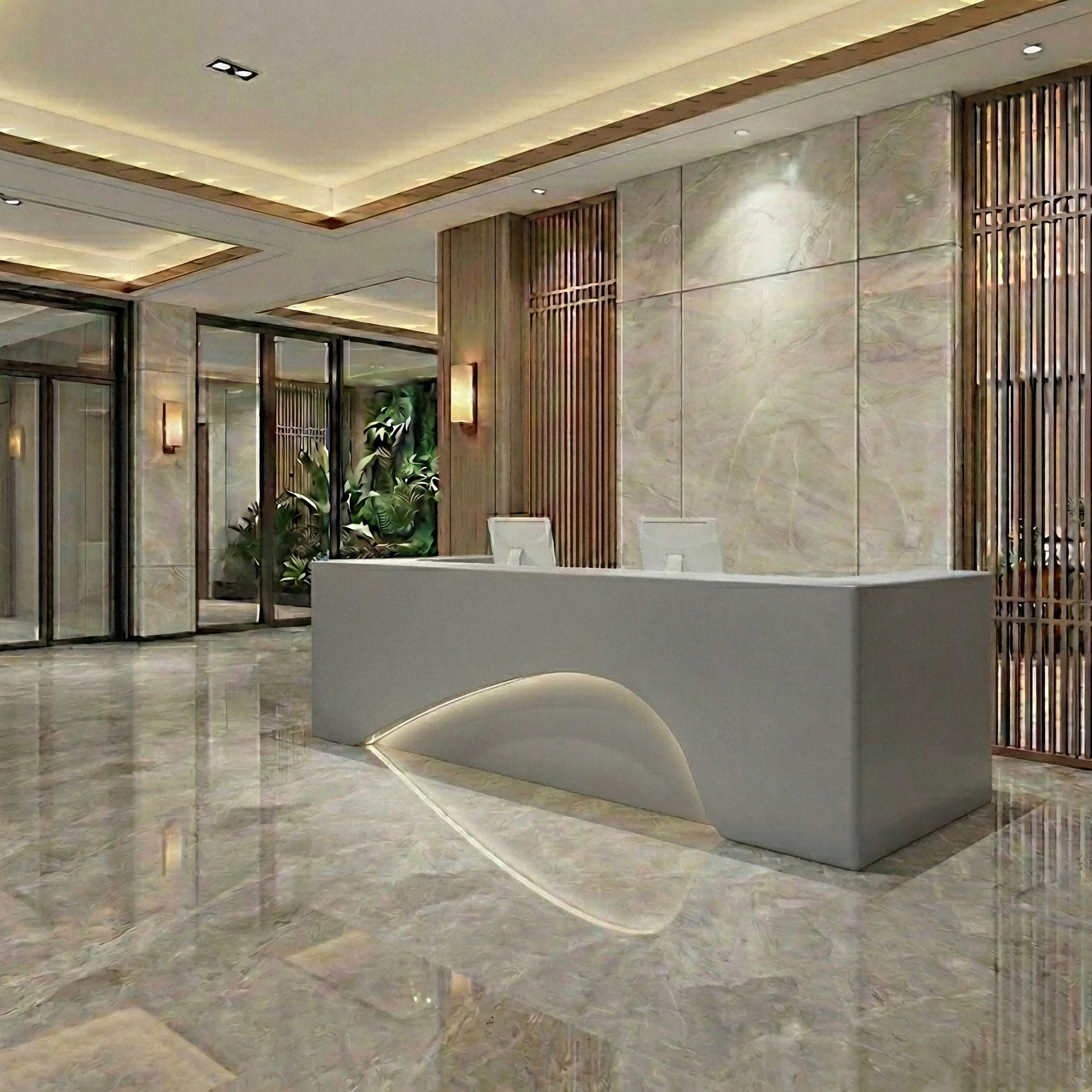 Chic Office Beauty Salon Checkout Counter Reception Desk RD-205