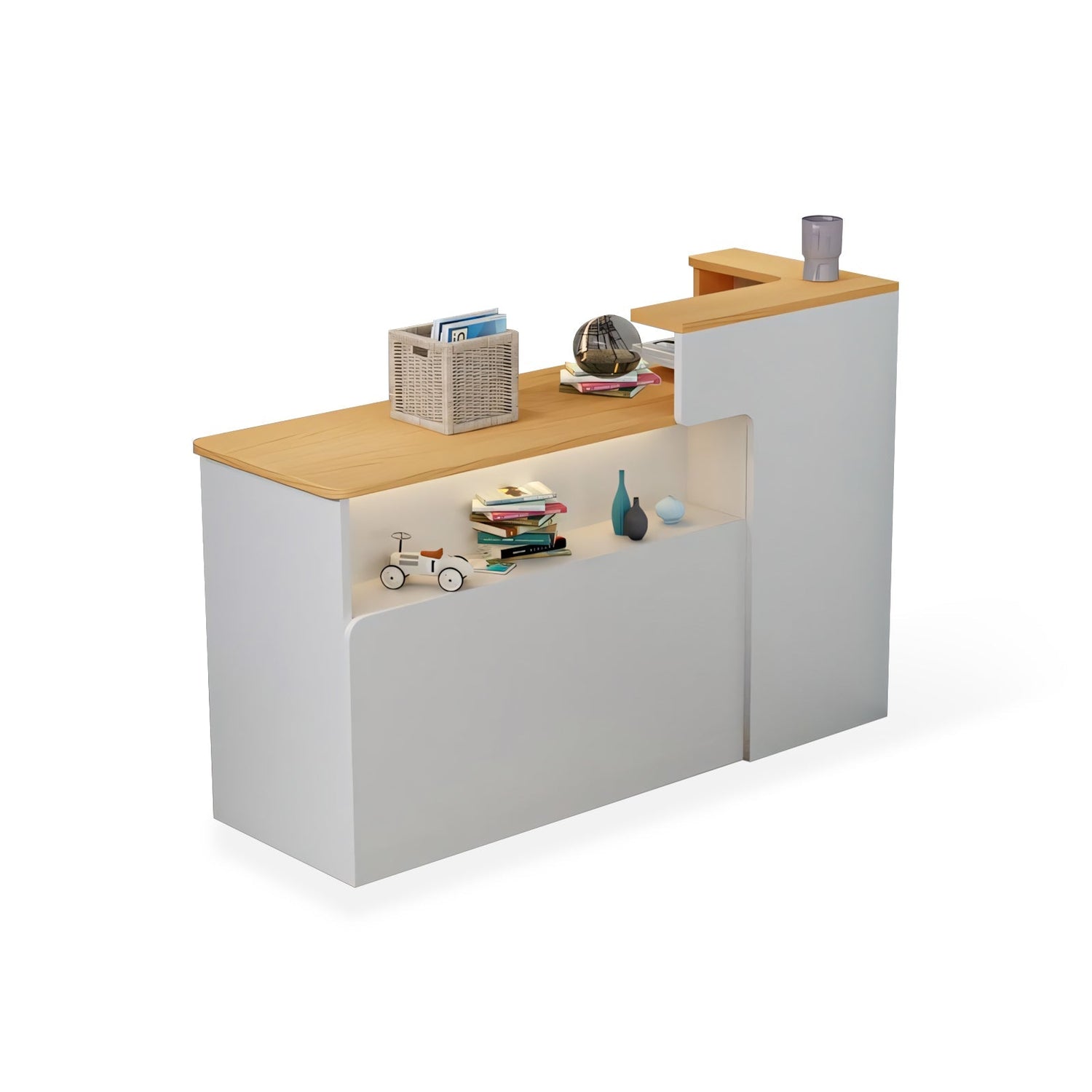 Modern Minimalist Small Corner Cashier Reception Desk RD-183
