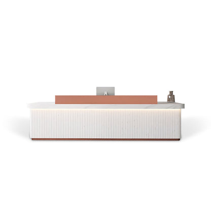 Fully Assembled LED Minimalist Checkout Counter Reception Desk RD-188
