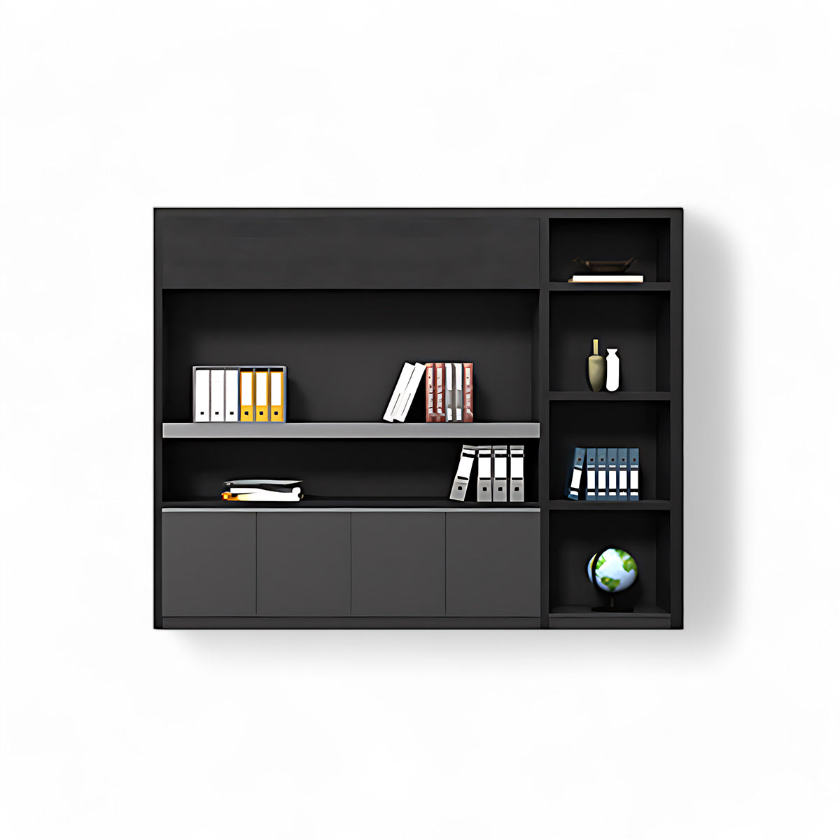 Modern Office Desk, Wooden Computer Desk, Black Executive Desk ED-014