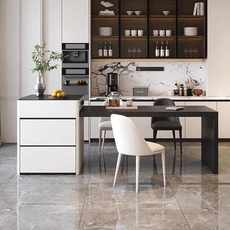 Extendable Kitchen Island Dining Table with Sintered Stone IT-103