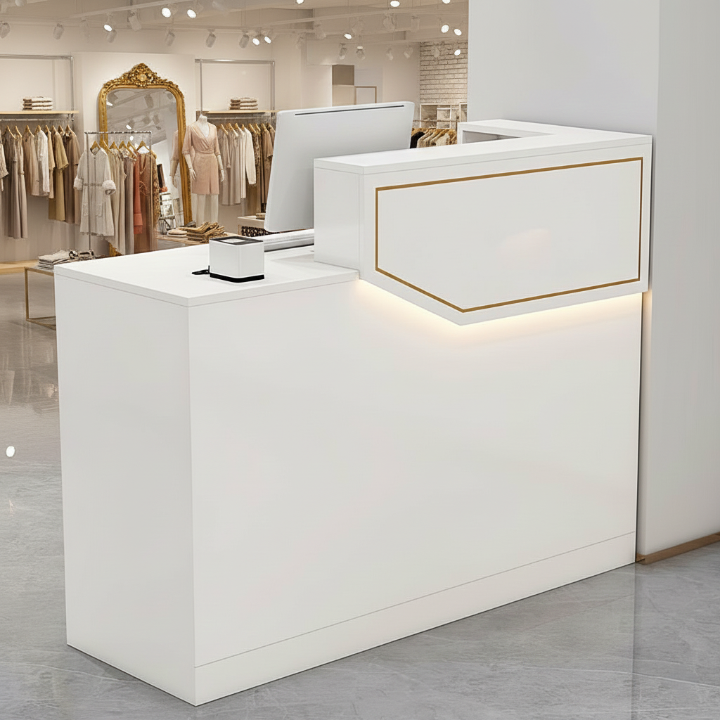 Simple Small Salon Store Restaurant Checkout Reception Desk RD-118