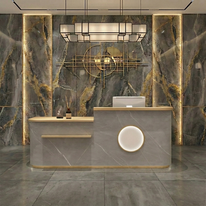 Refined Store Corner Check Out Counter Reception Desk RD-187