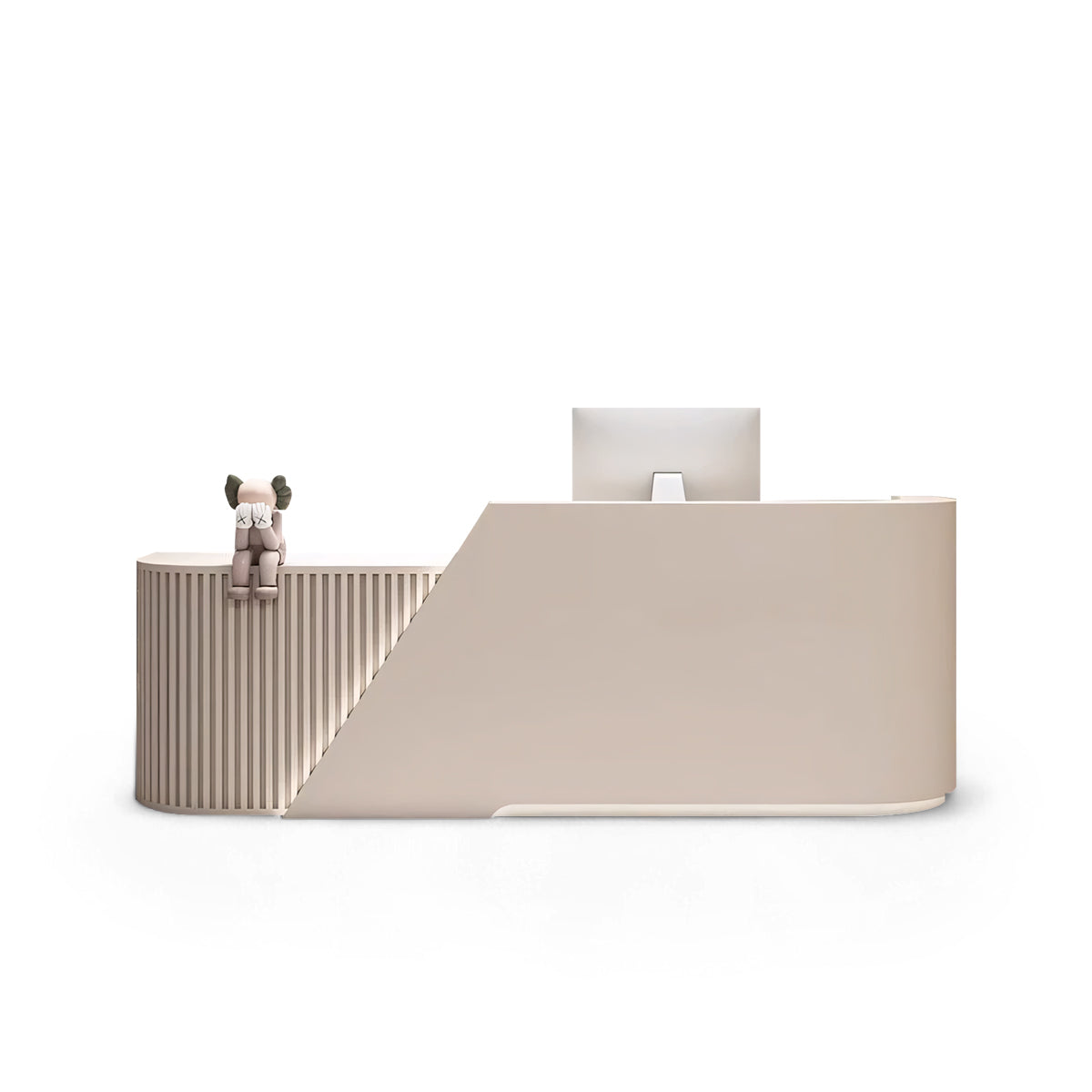 Arc L-Shaped Beauty Salon Cashier Company Reception Desk RD-114