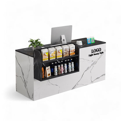 Small Modern Supermarket Counter Clothing Store Reception Desk RD-161