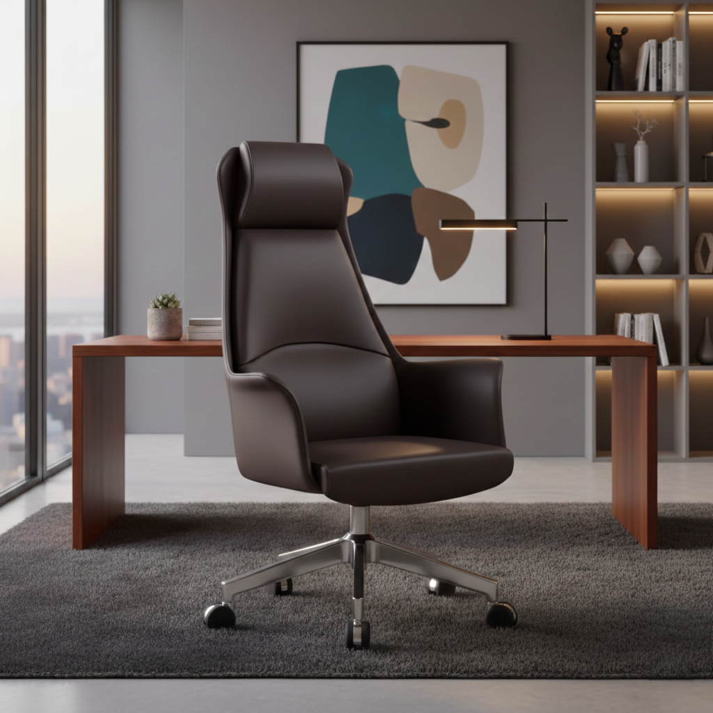 Adjustable Height Luxury Executive Office Chair EC-002