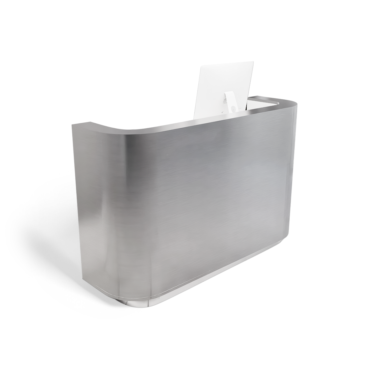 Silver Stainless Steel Small Bar Reception Desk RD-132