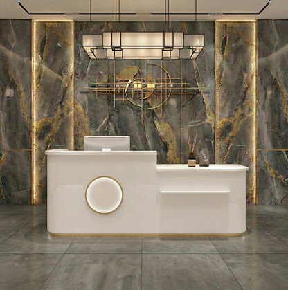 Refined Store Corner Check Out Counter Reception Desk RD-187