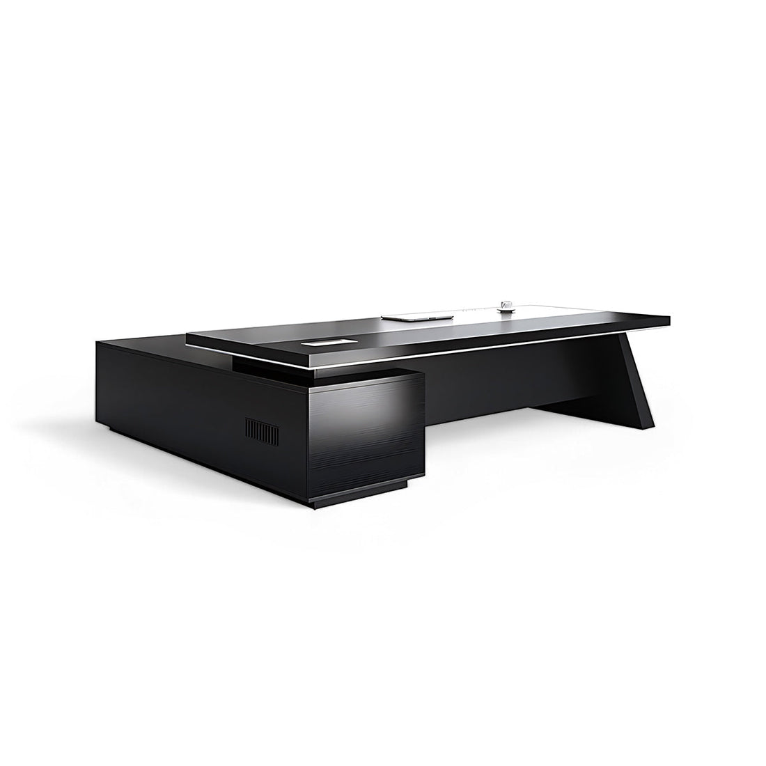 Modern Office Desk, Wooden Computer Desk, Black Executive Desk ED-014