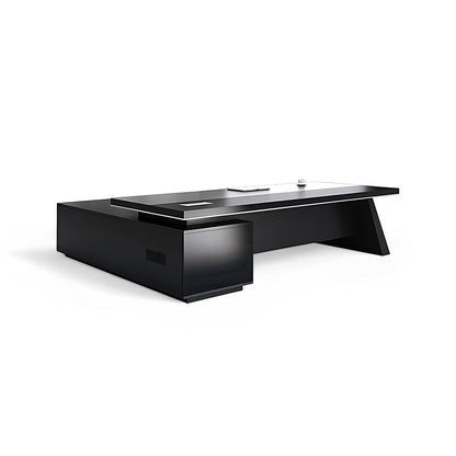 Modern Office Desk, Wooden Computer Desk, Black Executive Desk ED-014