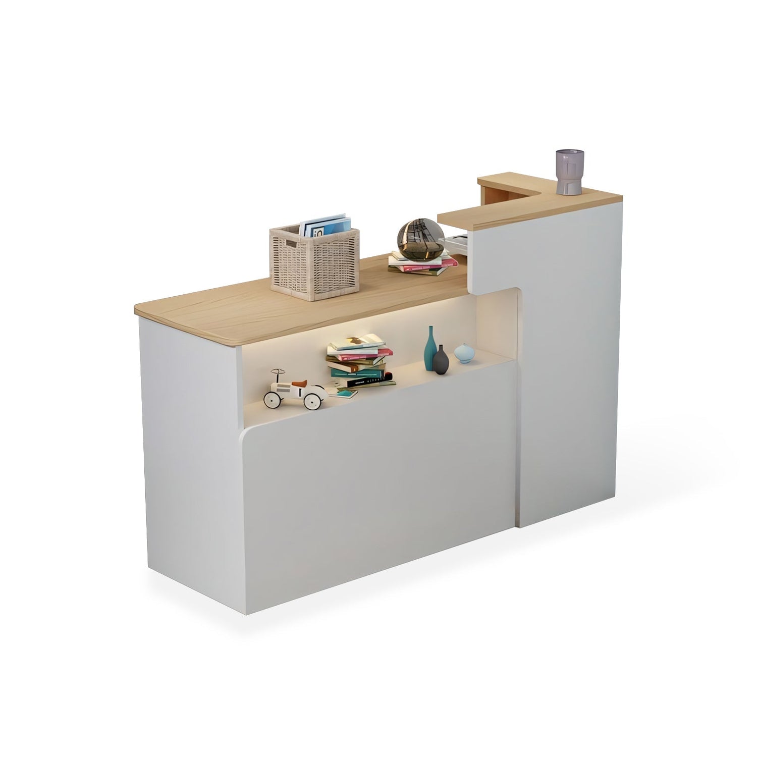 Modern Minimalist Small Corner Cashier Reception Desk RD-183