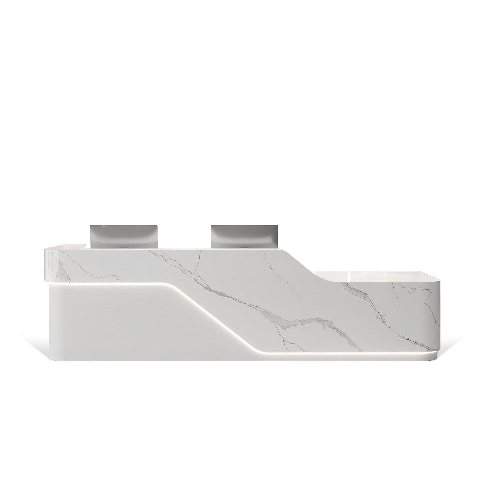 Luxury Reception Desk with Marble Grain for Office and Hotel RD-198