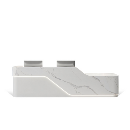 Luxury Reception Desk with Marble Grain for Office and Hotel RD-198