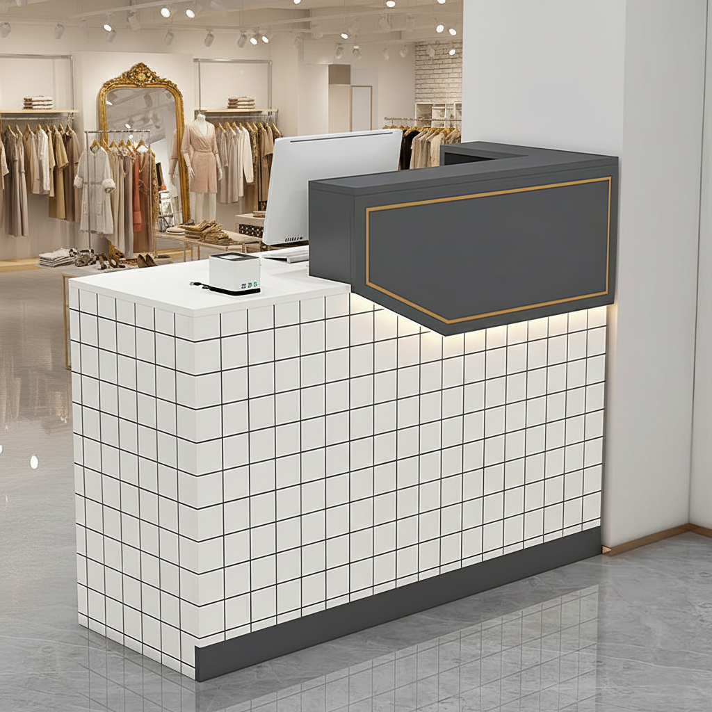 Simple Small Salon Store Restaurant Checkout Reception Desk RD-118