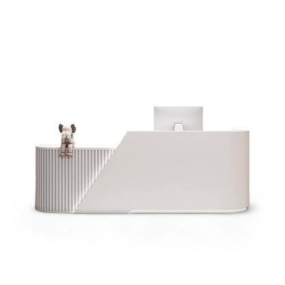 Arc L-Shaped Beauty Salon Cashier Company Reception Desk RD-114