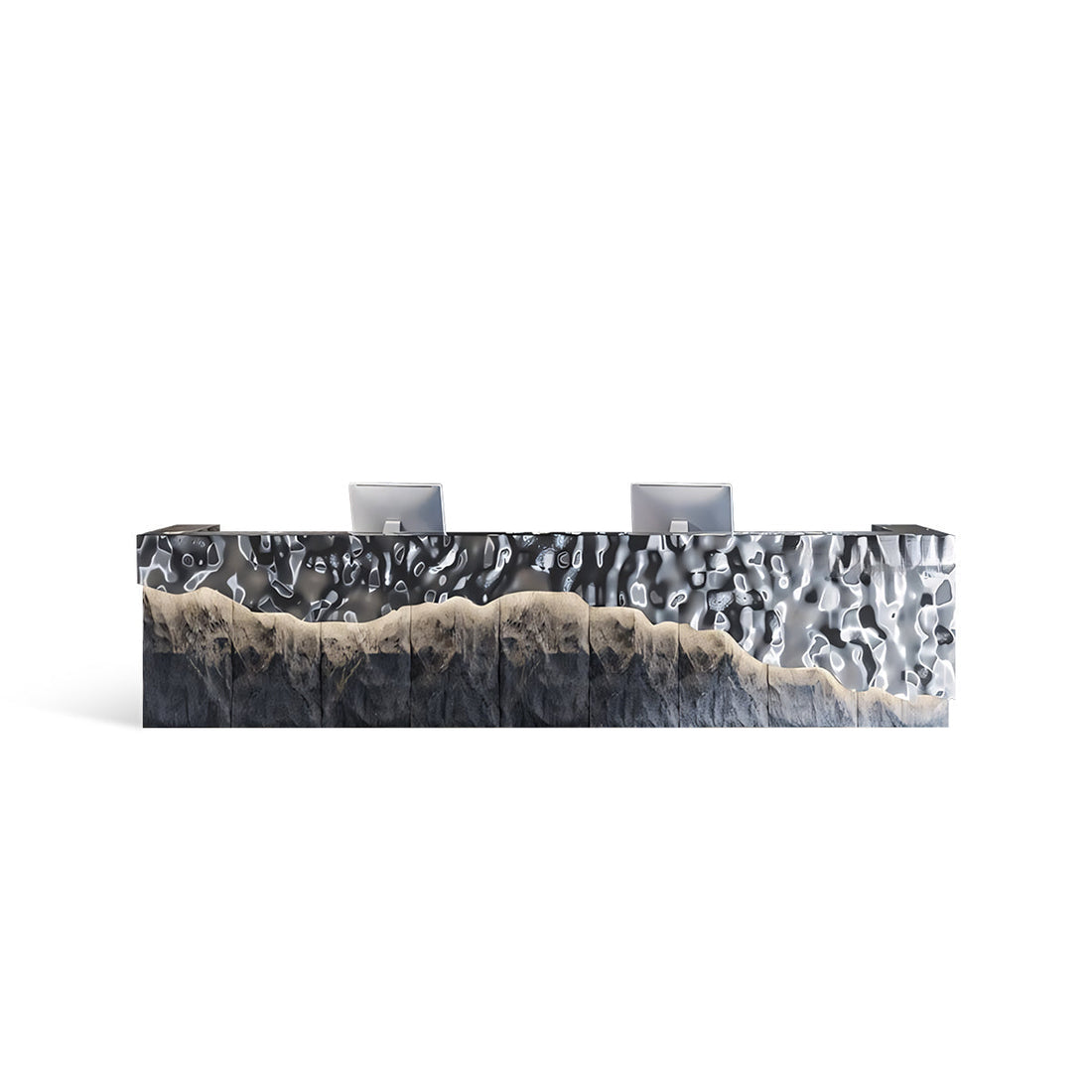 Creative Industrial Style Stainless Steel Cashier Bar Reception Desk RD-178