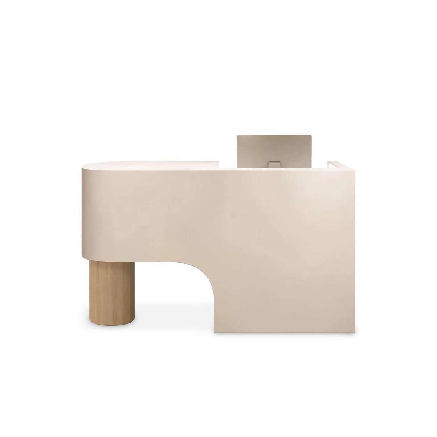 Simple Curved Lacquered Reception Desk RD-162