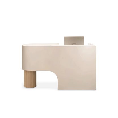 Simple Curved Lacquered Reception Desk RD-162