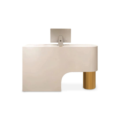 Simple Curved Lacquered Reception Desk RD-162