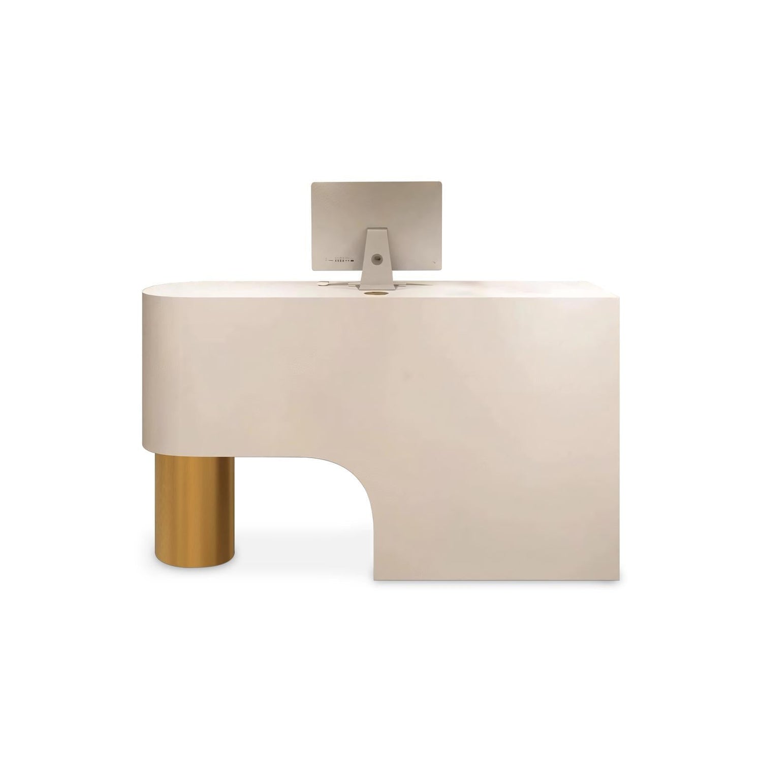 Simple Curved Lacquered Reception Desk RD-162