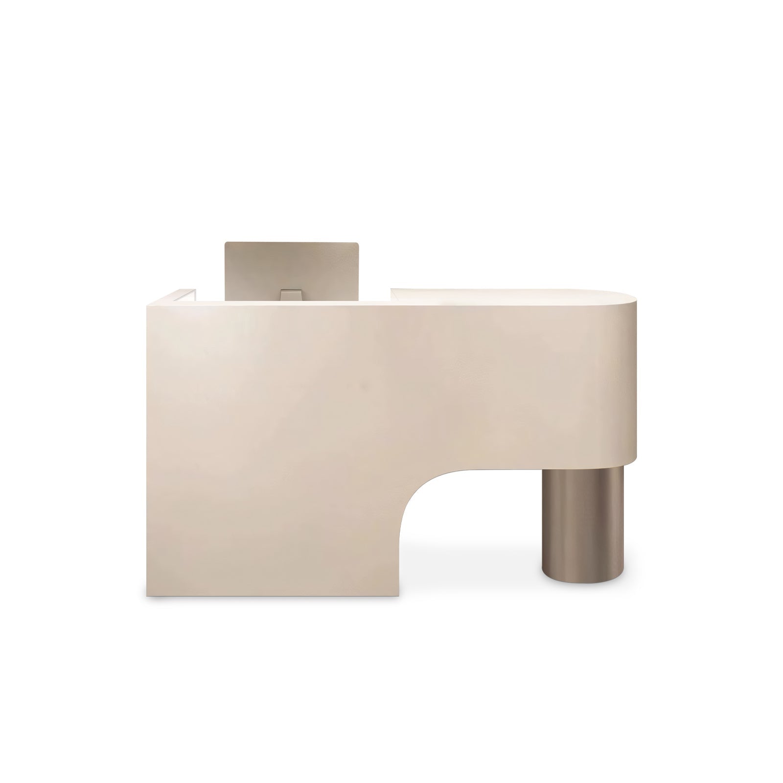 Simple Curved Lacquered Reception Desk RD-162