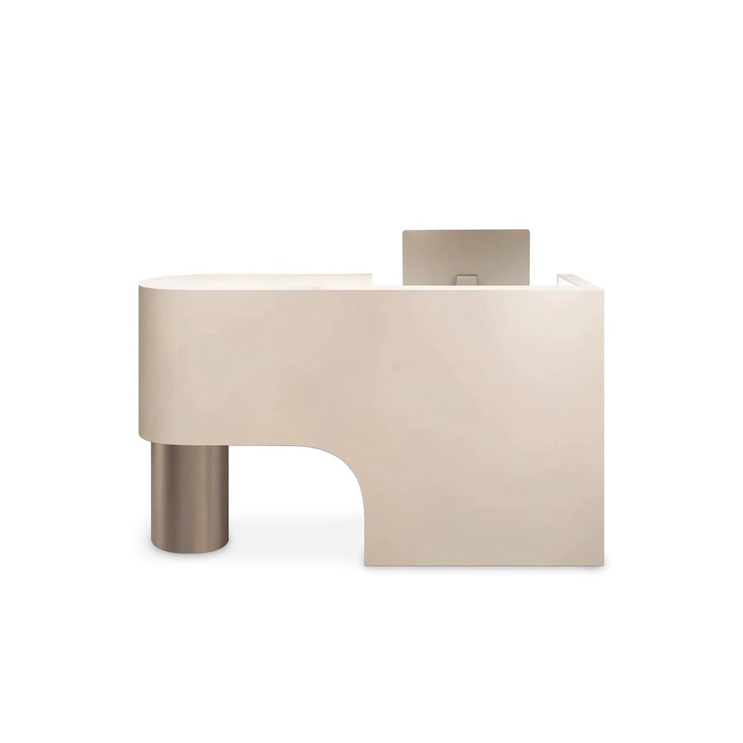 Simple Curved Lacquered Reception Desk RD-162