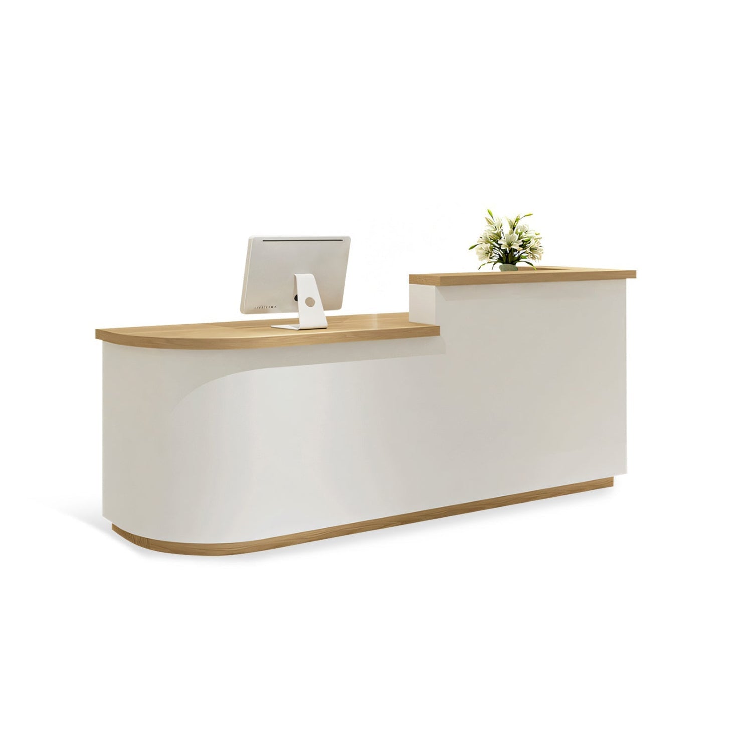 Arc Shape Fashionably Salon Store Institution Reception Desk RD-124