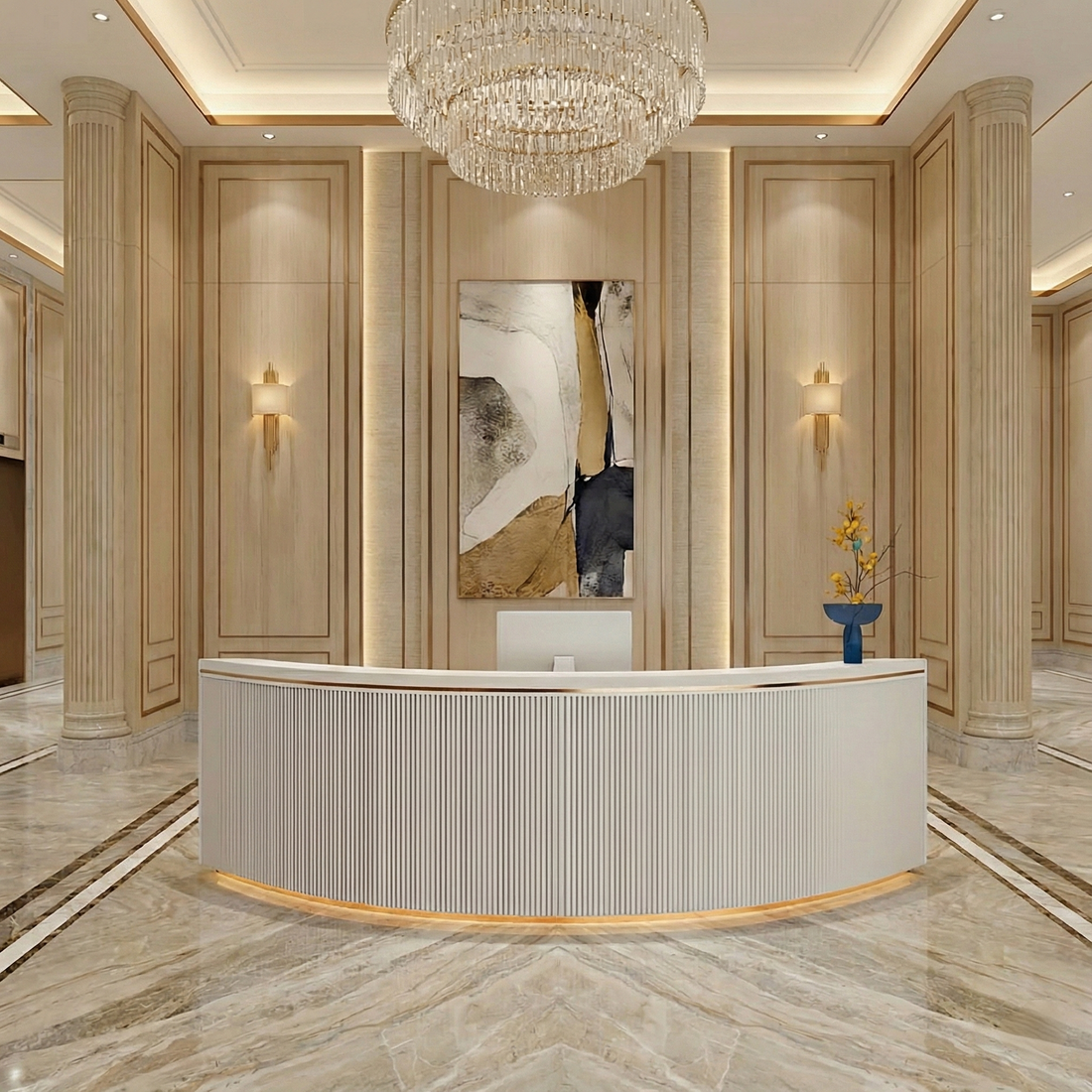 Simple Modern Round Bar Cashier Table RD-125