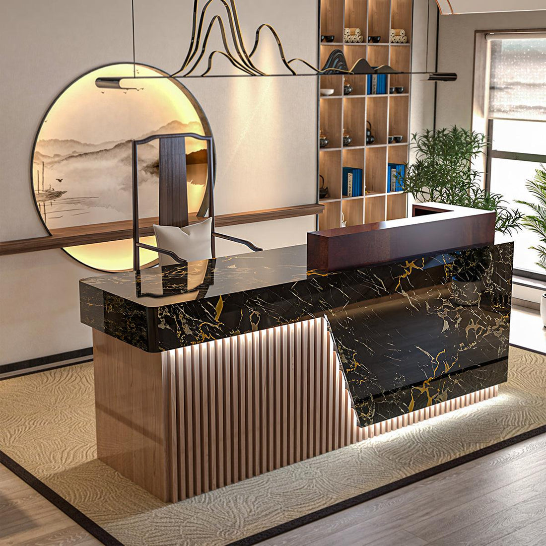 Modern Reception Desk, Multifunctional Modern Transaction Counter Top RD-168