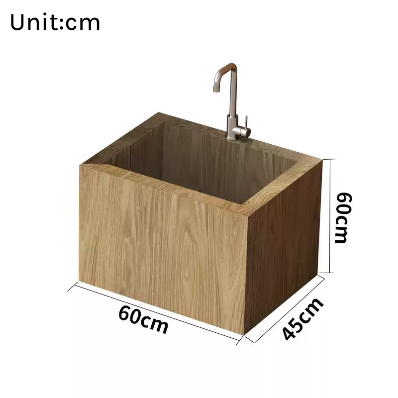Outdoor All-Aluminum Sink Cabinet Waterproof &amp; Sun-Resistant Storage for Garden, Balcony, and Patio OKC-109