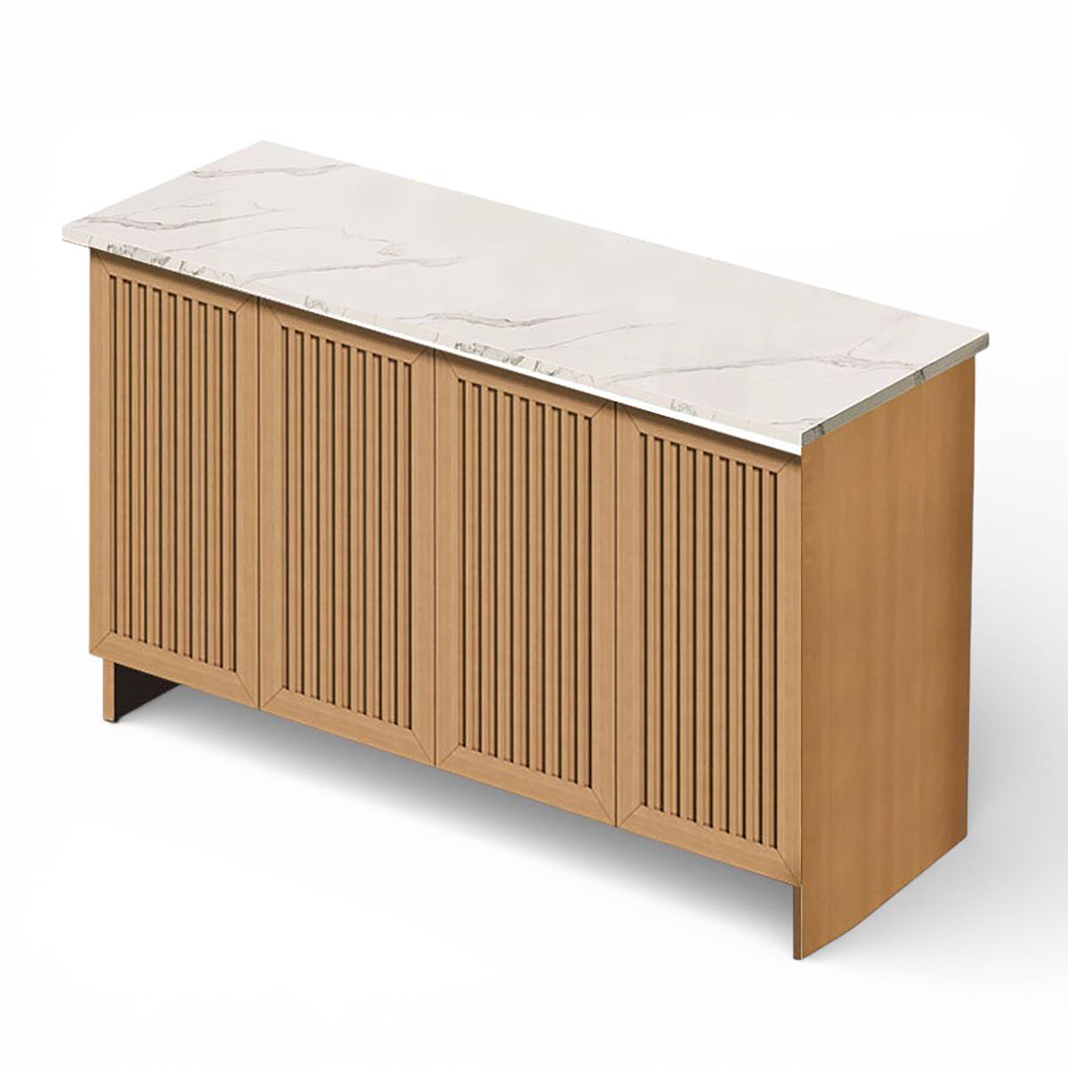 Custom Outdoor Garden Workbench with Stone Top and Storage OKC-111