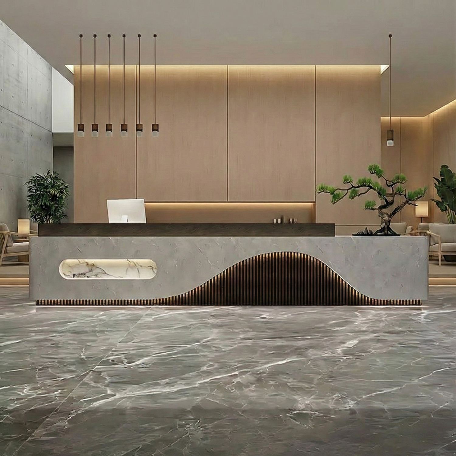 Simple and Modern Hotel Reception Desk RD-145