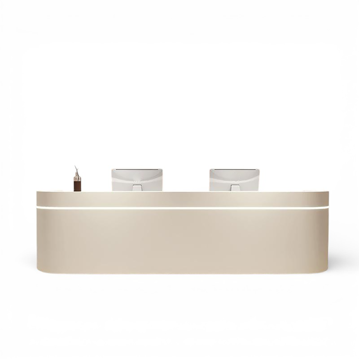Light Luxury Curved Reception Desk with Minimalist Design RD-206