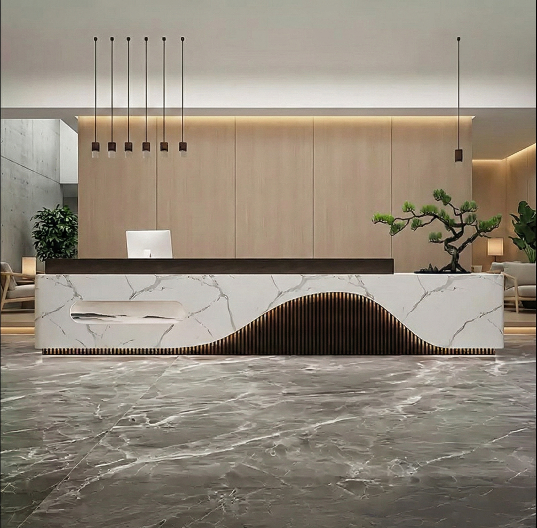 Simple and Modern Hotel Reception Desk RD-145