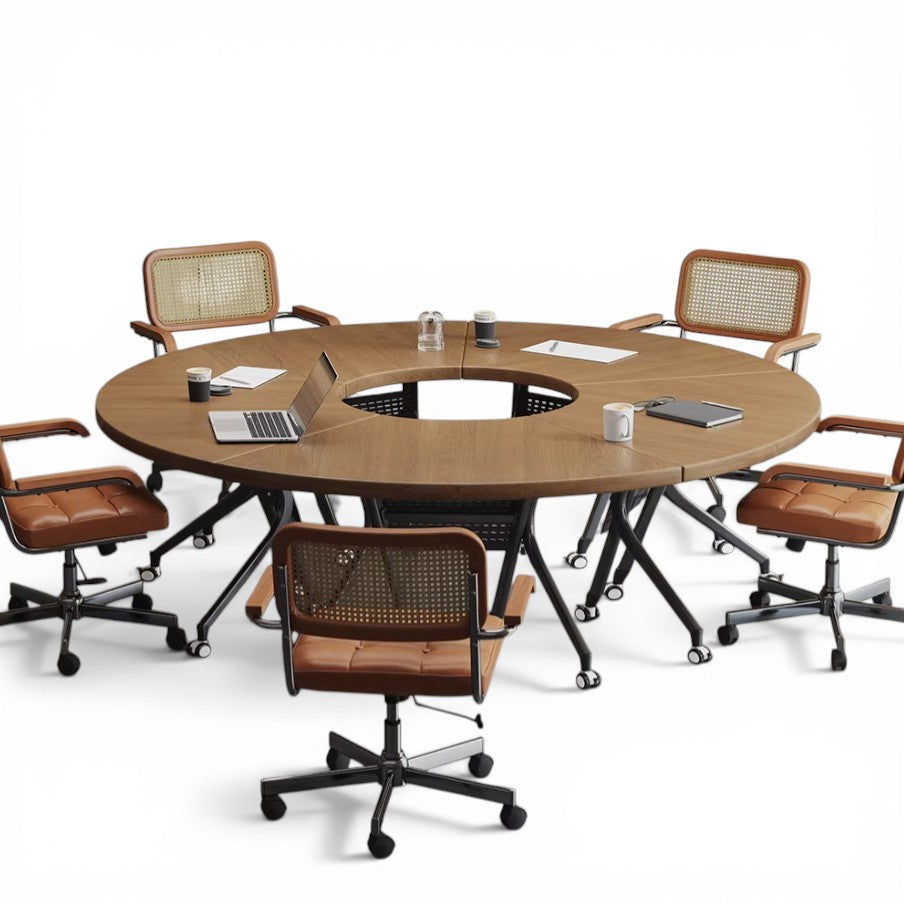 Modular Circular Meeting Table – Modern Flexible Office Training Desk MT-029