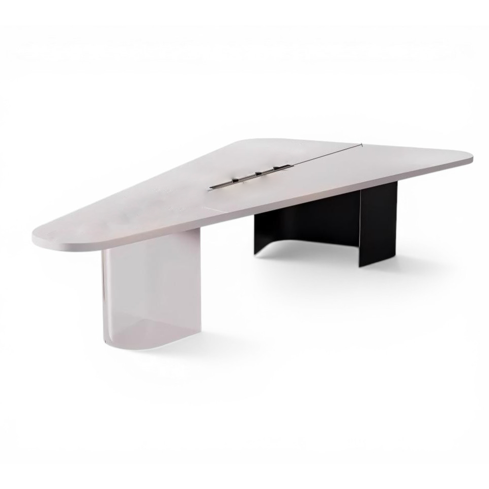 Modern Wing-Shaped Executive Meeting Table – Geometric Office Desk MT-028