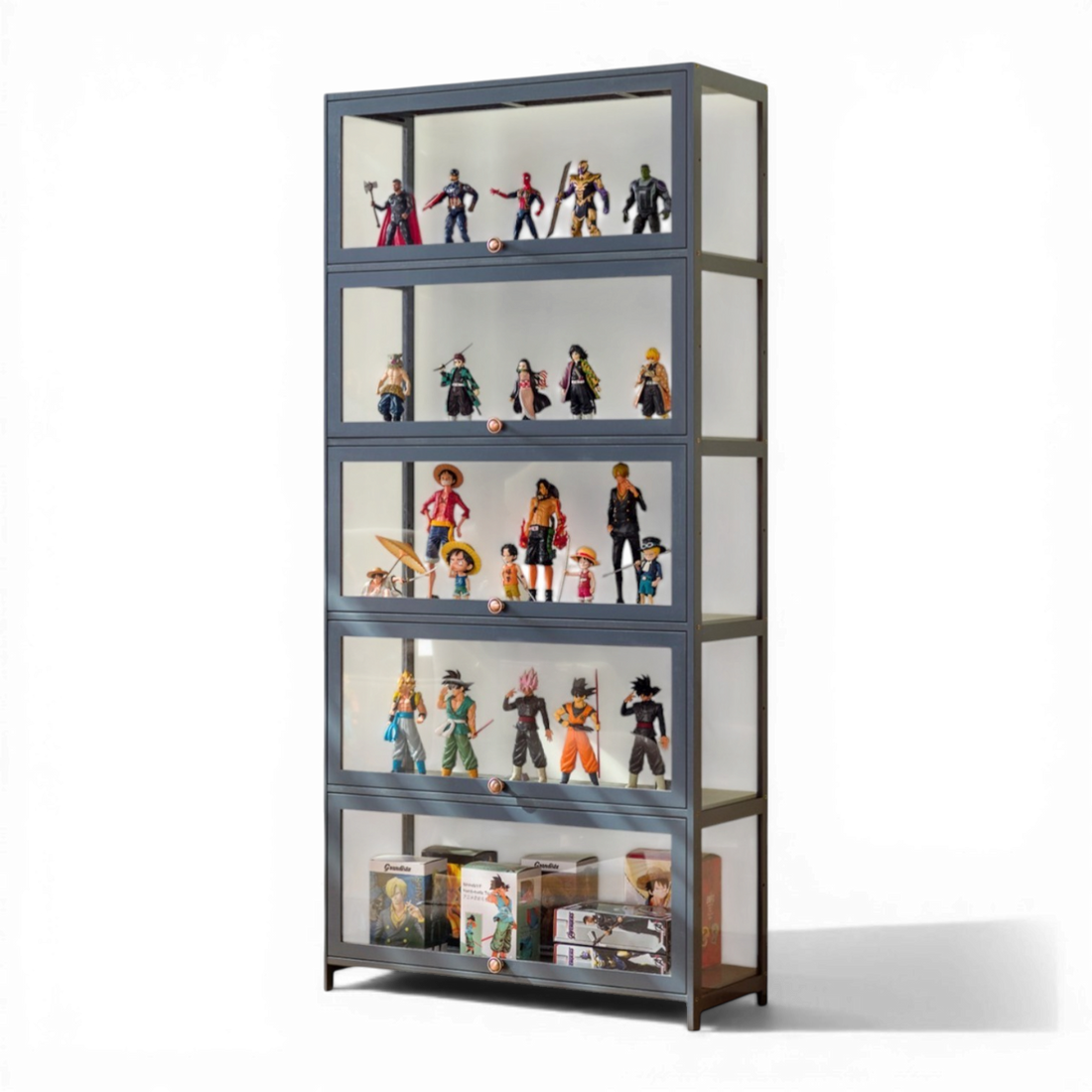Minimalist Acrylic Figure Showcase – Dustproof Lego Display Case DC-006