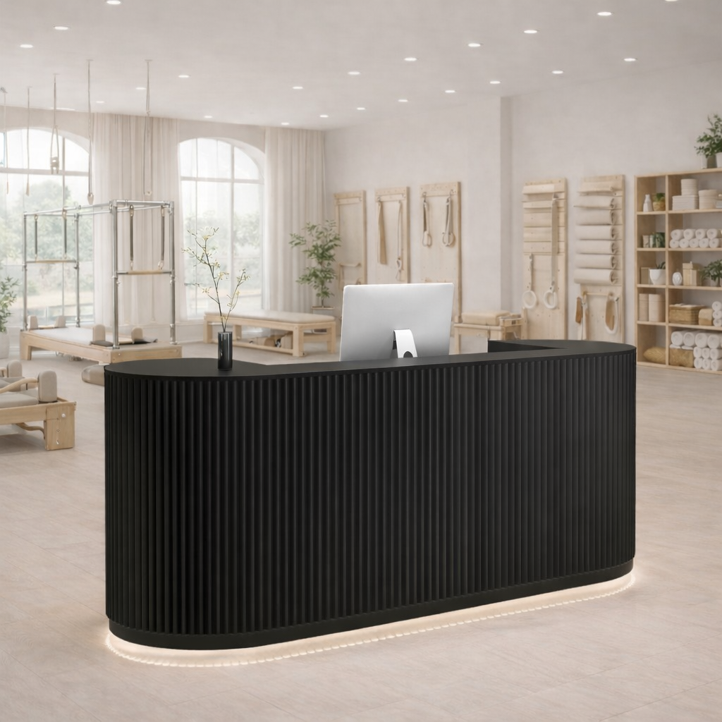 Soft Cream Luxury Reception Desk for Hotels, Boutiques &amp; Salons RD-149