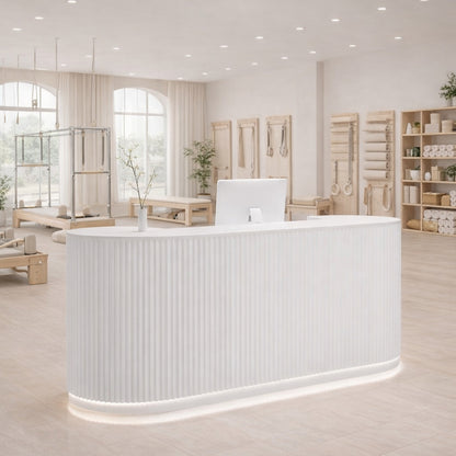 Soft Cream Luxury Reception Desk for Hotels, Boutiques &amp; Salons RD-149