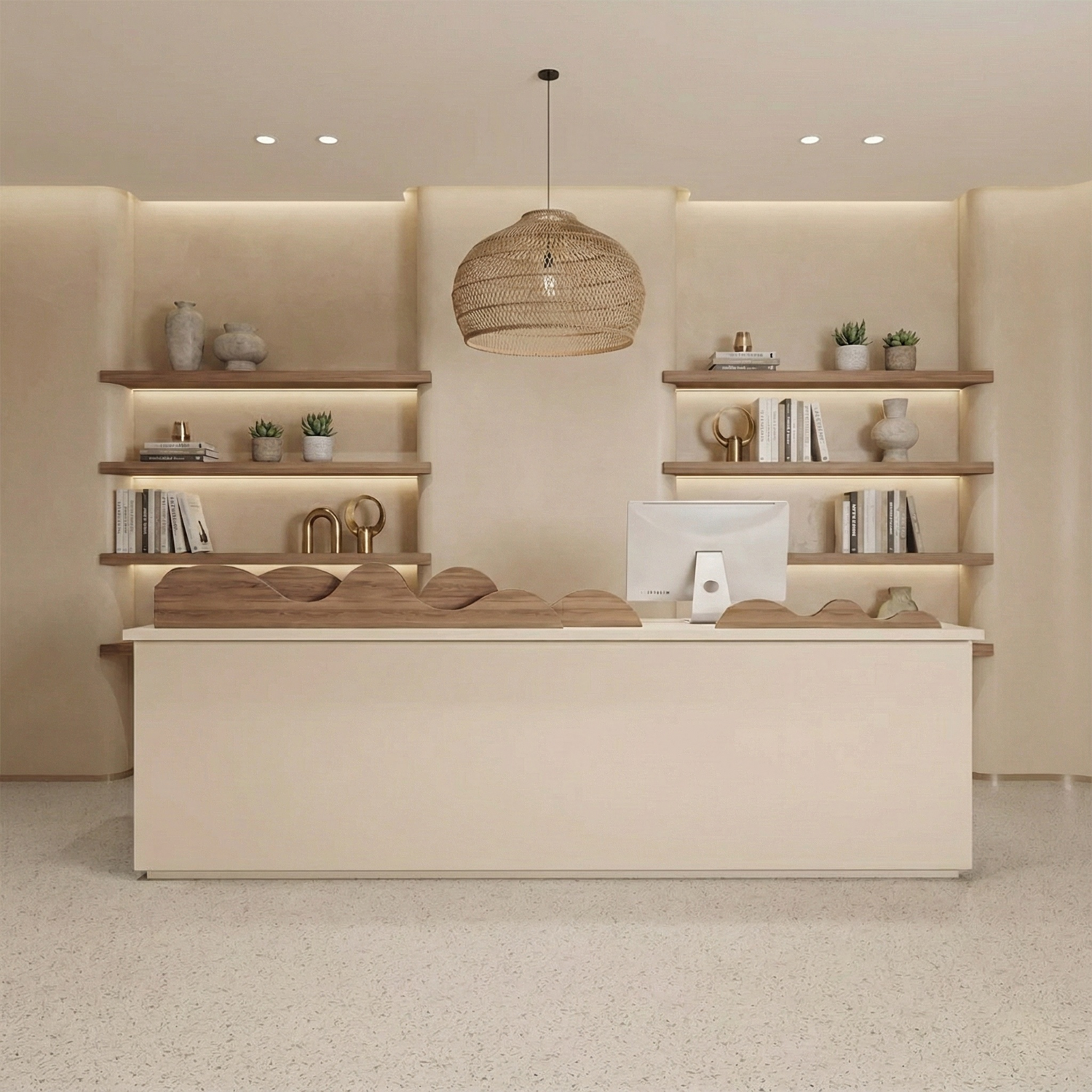 Modern Design Clothing Store Beauty Salon Paint Reception Desk RD-148