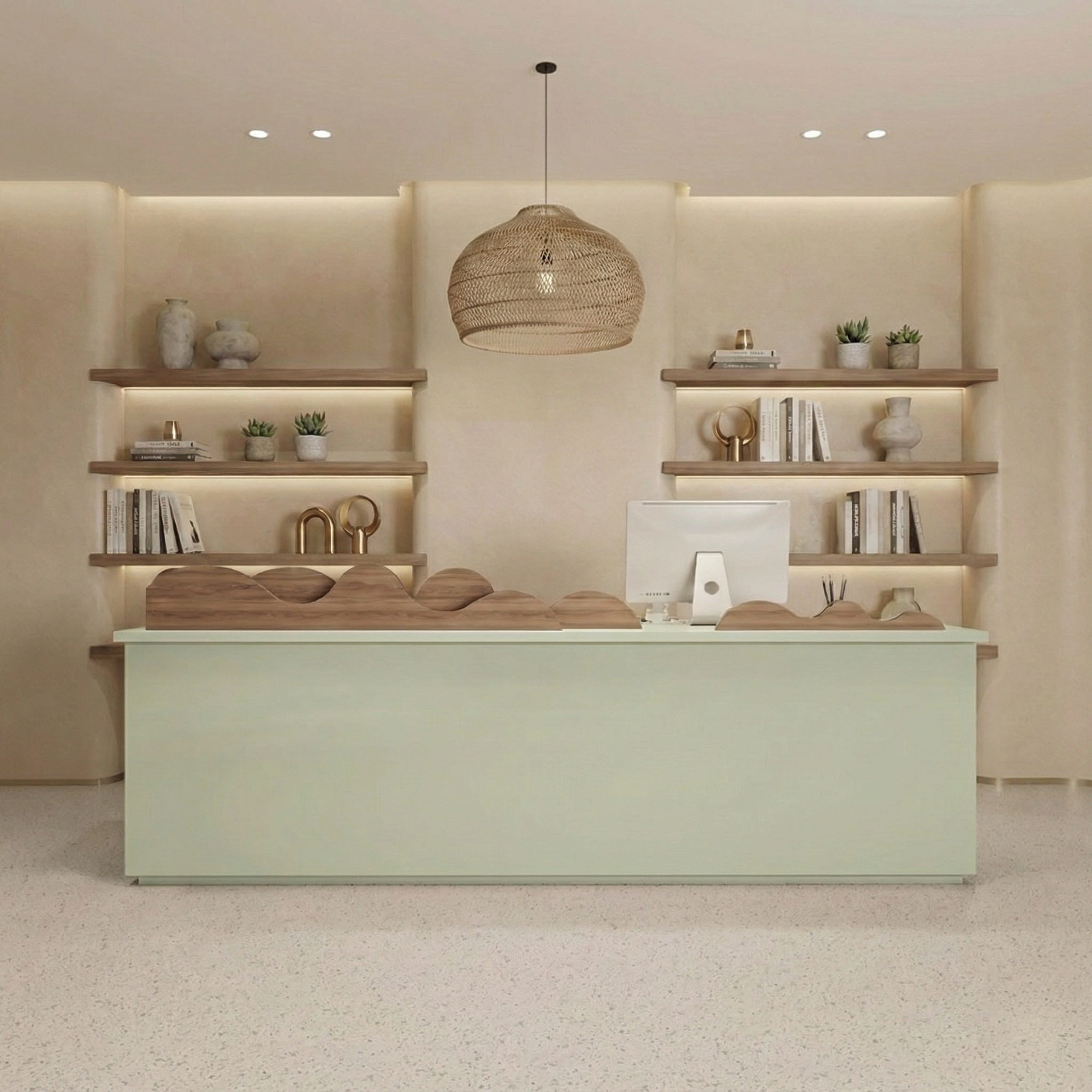 Modern Design Clothing Store Beauty Salon Paint Reception Desk RD-148