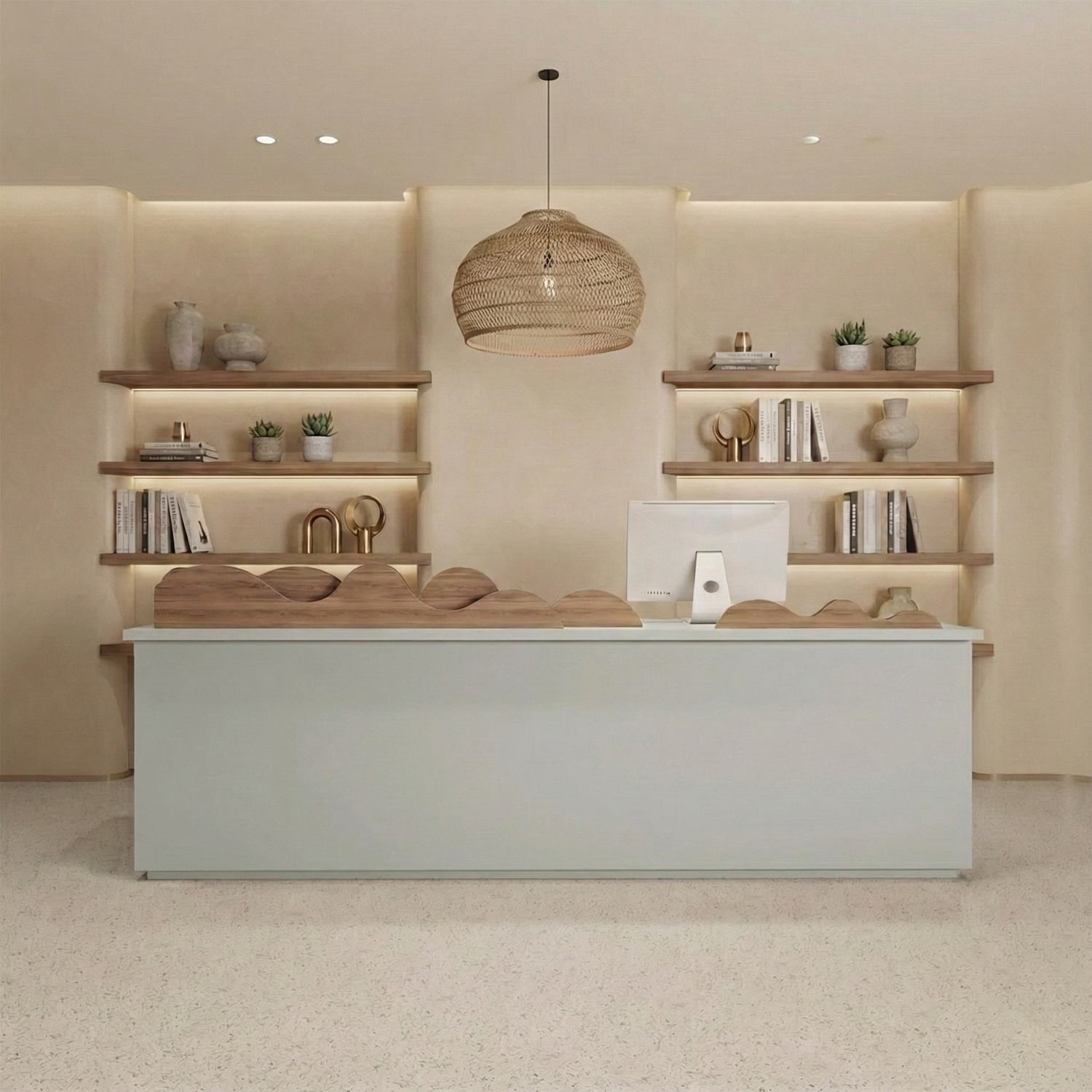 Modern Design Clothing Store Beauty Salon Paint Reception Desk RD-148