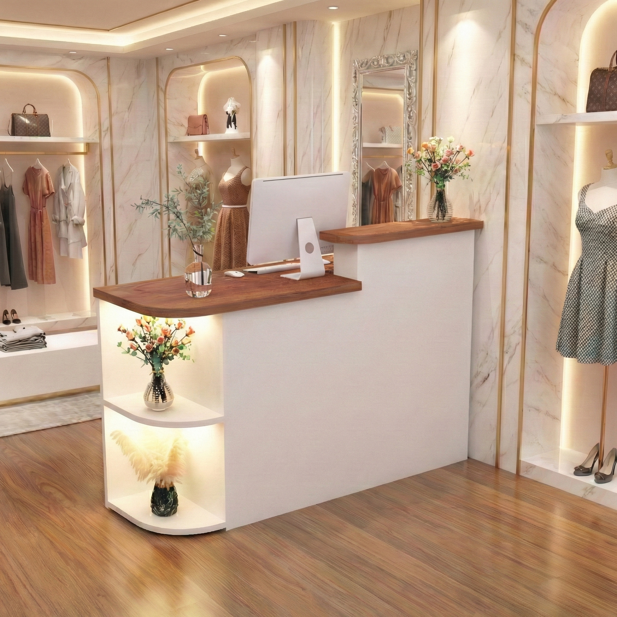 Simple Salon Office Shop Store Institution Reception Desk RD-201