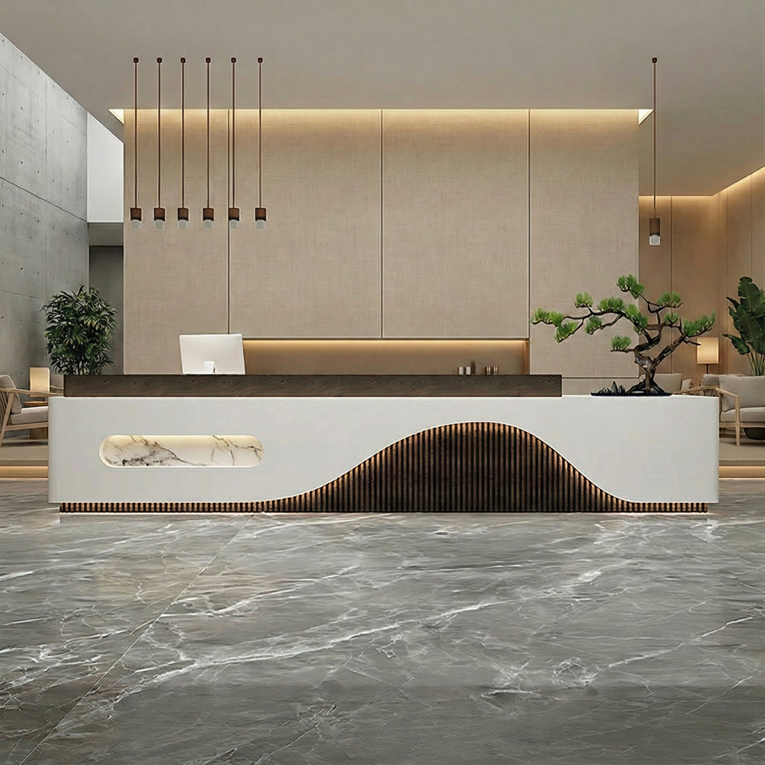 Simple and Modern Hotel Reception Desk RD-145